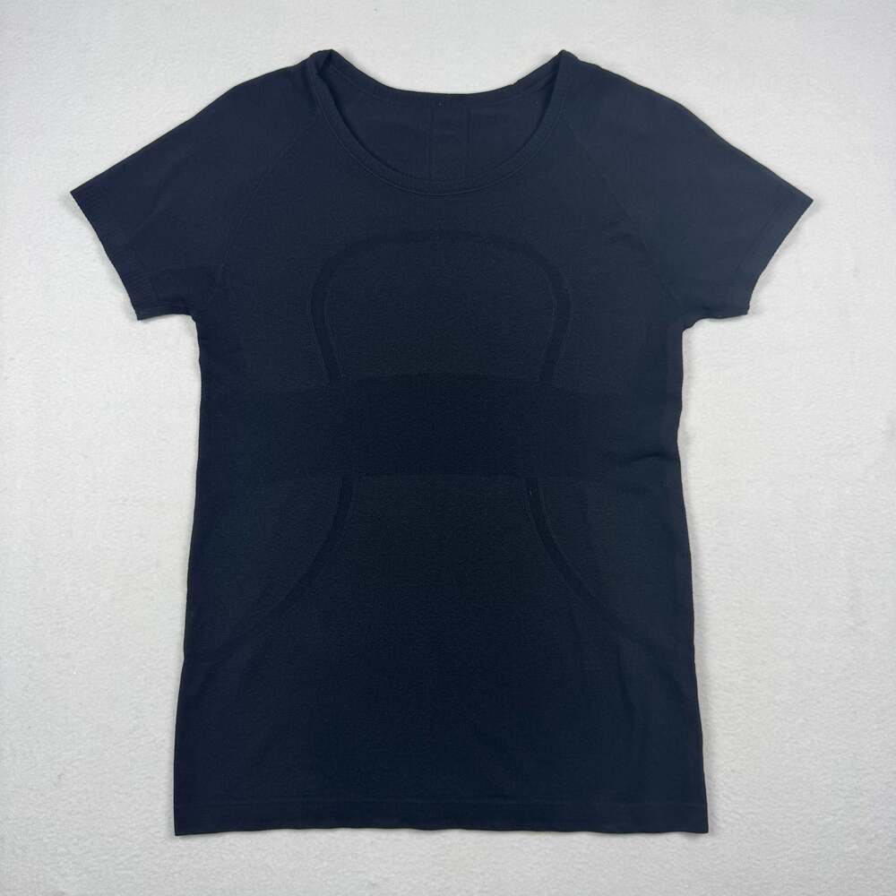 Lululemon Swiftly Tech Seamless Short Sleeve Athletic T-Shirt Black Size 6